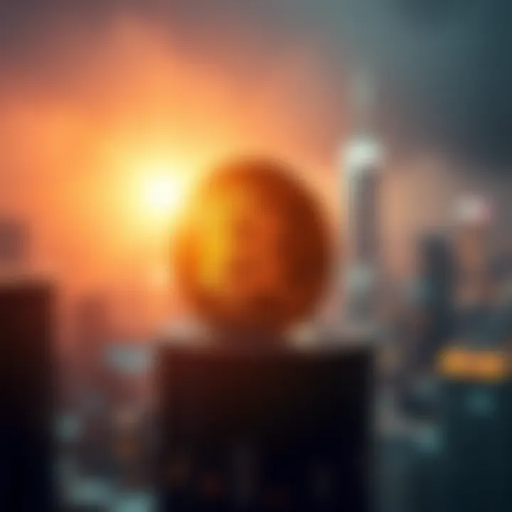 Visual representation of blockchain technology impact