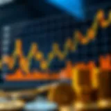 Chart illustrating cryptocurrency price fluctuations