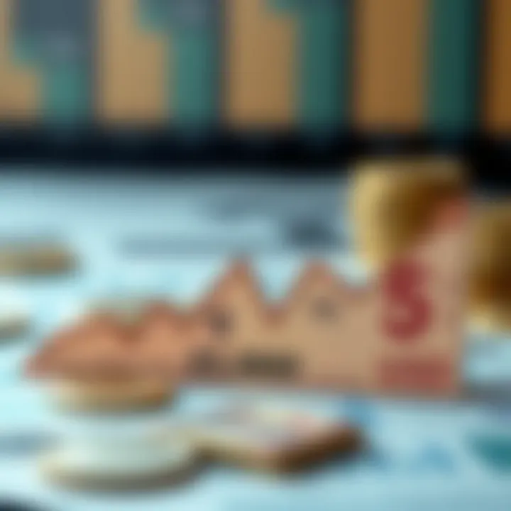 Graph depicting the fluctuation of the exchange rate between Korean Won and US Dollar