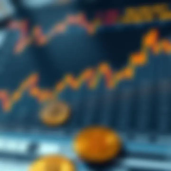 Illustration of financial graphs showing investment trends affected by currency exchange