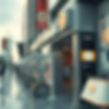 Futuristic advertising landscape influenced by technology