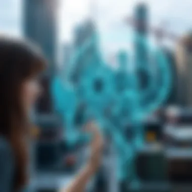 Illustration of AI integration in various industries