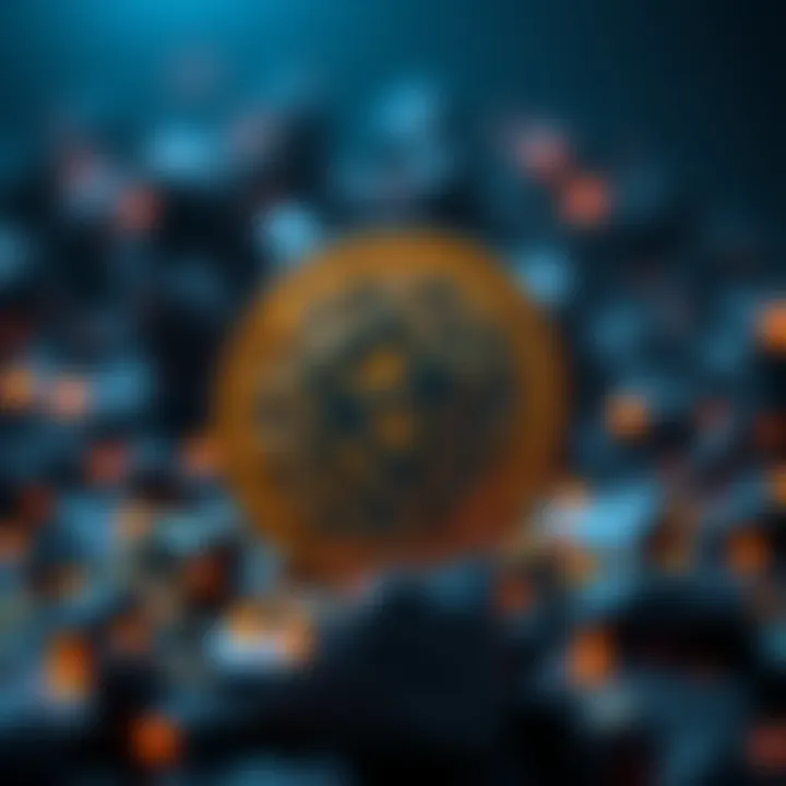 A visual representation of the AnkoCoin logo featuring blockchain elements