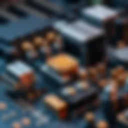 Illustration of ASIC mining hardware components