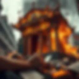 Visualization of banking collapse impact