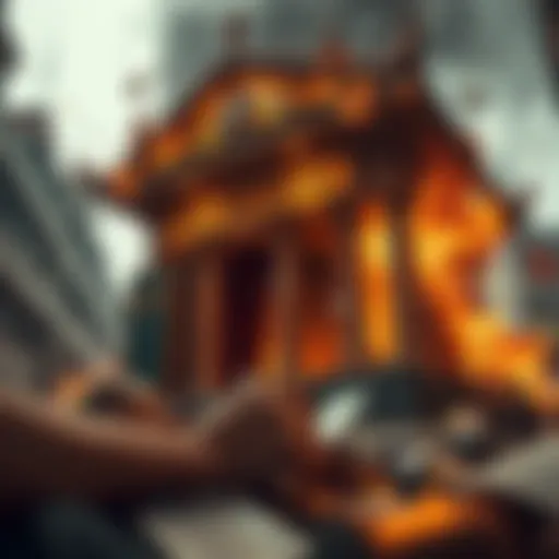 Visualization of banking collapse impact