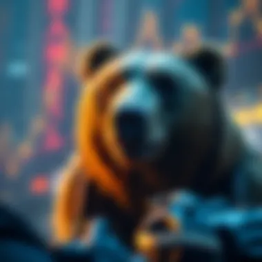 Bear representing market decline