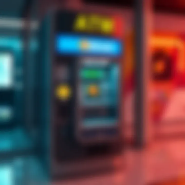 Diagram illustrating how Bitcoin ATMs operate