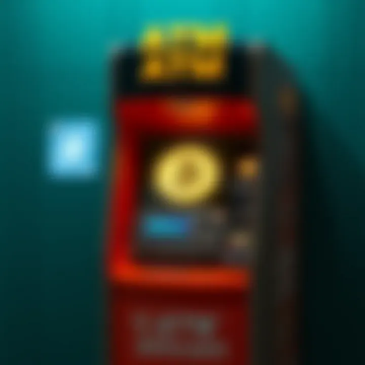Visual representation of a Bitcoin ATM