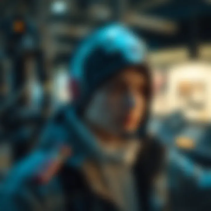 Advanced technology concept illustrating blockchain application