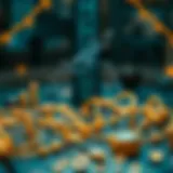 Conceptual representation of blockchain technology