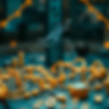 Conceptual representation of blockchain technology