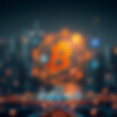 Blockchain technology illustration symbolizing integration