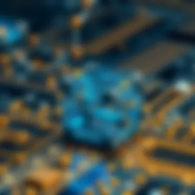 Infographic showing the structure of a blockchain node