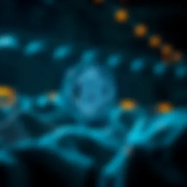 Visualization of blockchain technology integration