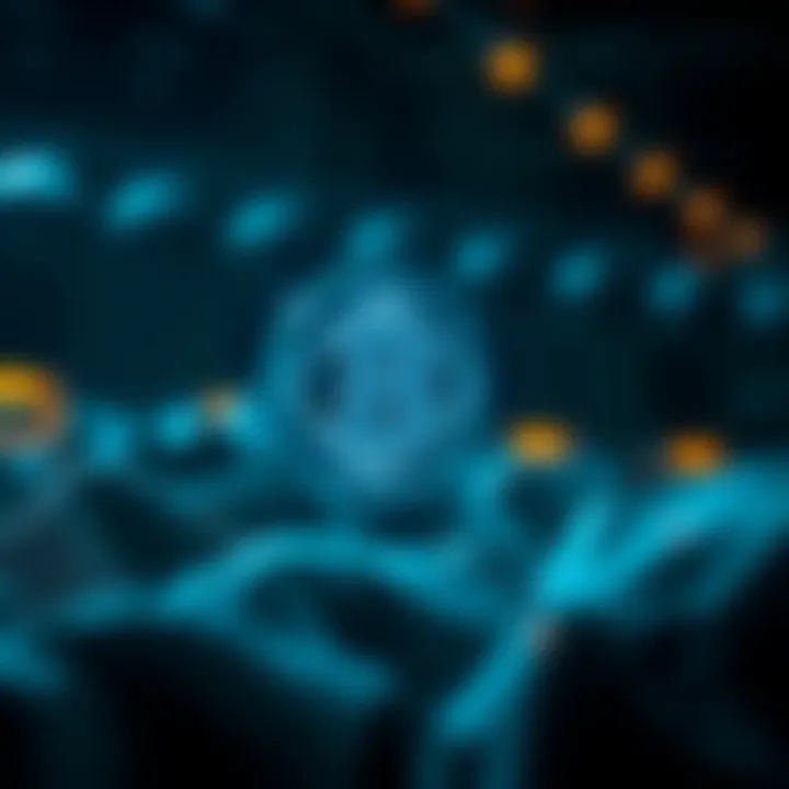 Visualization of blockchain technology integration