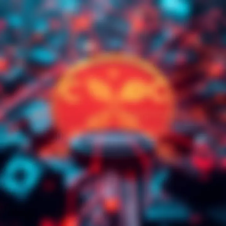 Graphical representation of blockchain technology