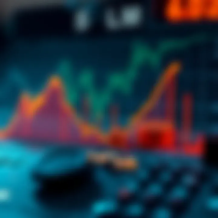 Graph illustrating the volatility of capital within a company