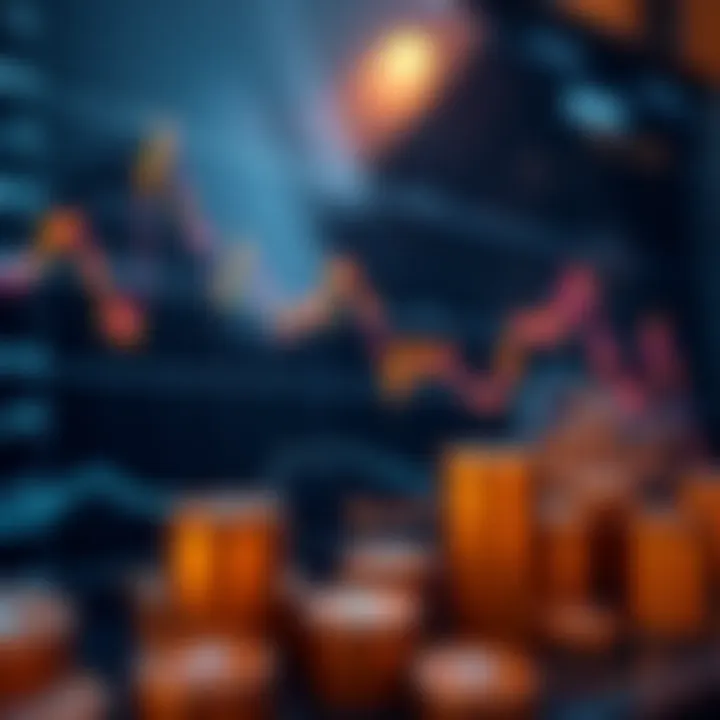 Graph illustrating cryptocurrency investment trends