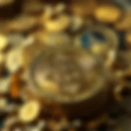 Symbolic representation of cryptocurrency value