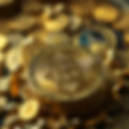 Symbolic representation of cryptocurrency value