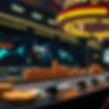 A futuristic representation of cryptocurrency casino technology