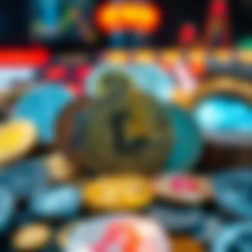 Visual representation of diverse cryptocurrencies