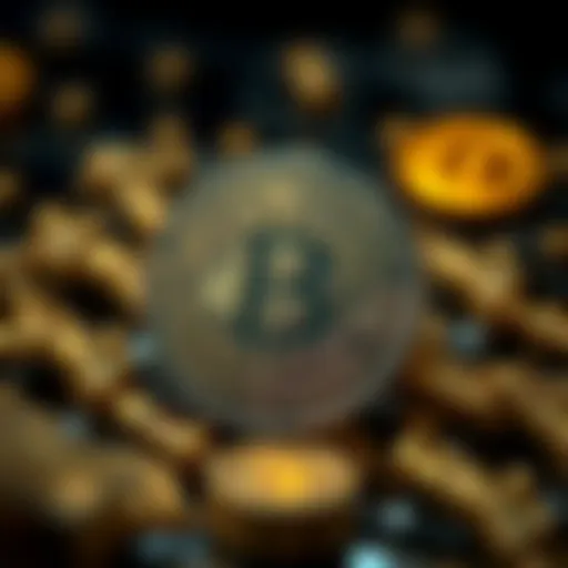 Visual representation of cryptocurrency concepts