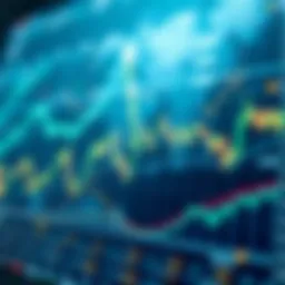 A digital representation of cryptocurrency markets with dynamic graphs.