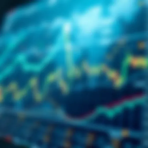 A digital representation of cryptocurrency markets with dynamic graphs.