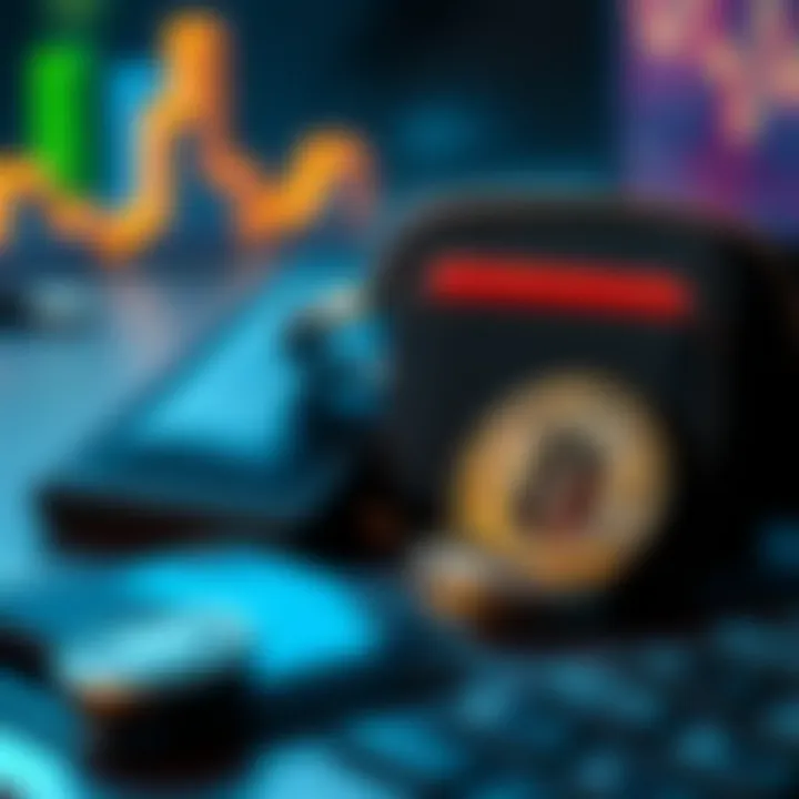 An illustration of secure digital wallets for storing cryptocurrency safely.