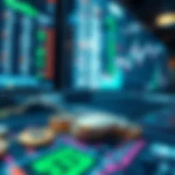 A digital representation of cryptocurrency markets