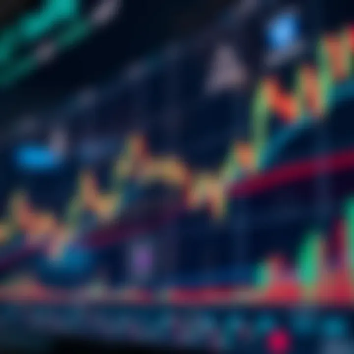 Dynamic market chart illustrating cryptocurrency trends