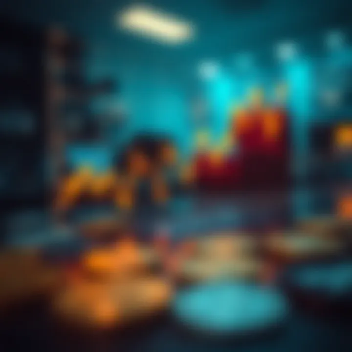 Graph showcasing currency fluctuation trends