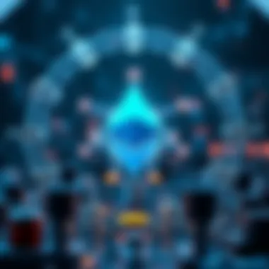 Illustration depicting the Ethereum network architecture