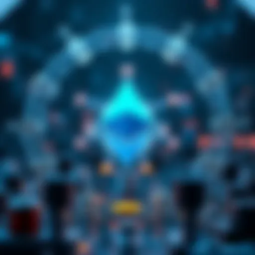 Illustration depicting the Ethereum network architecture