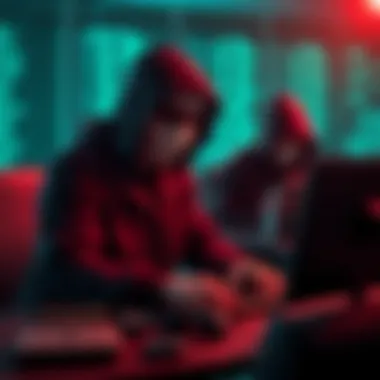 Concept of ethical hacking showcasing cybersecurity tools