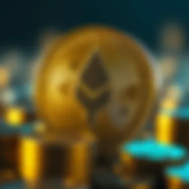 Investment strategies associated with ETHW coin in a conceptual infographic