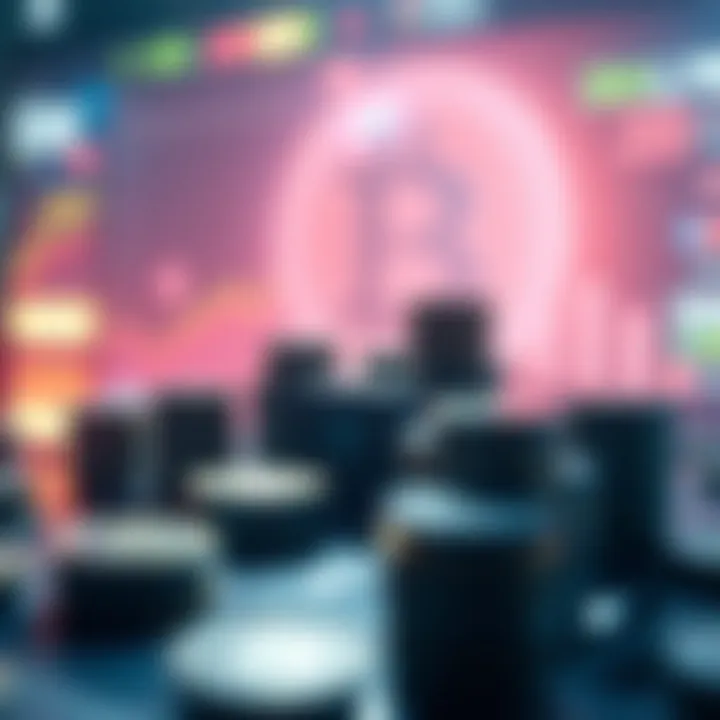 A futuristic representation of financial growth through digital wallets