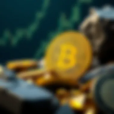 Market analysis visual aiding understanding of gold investments