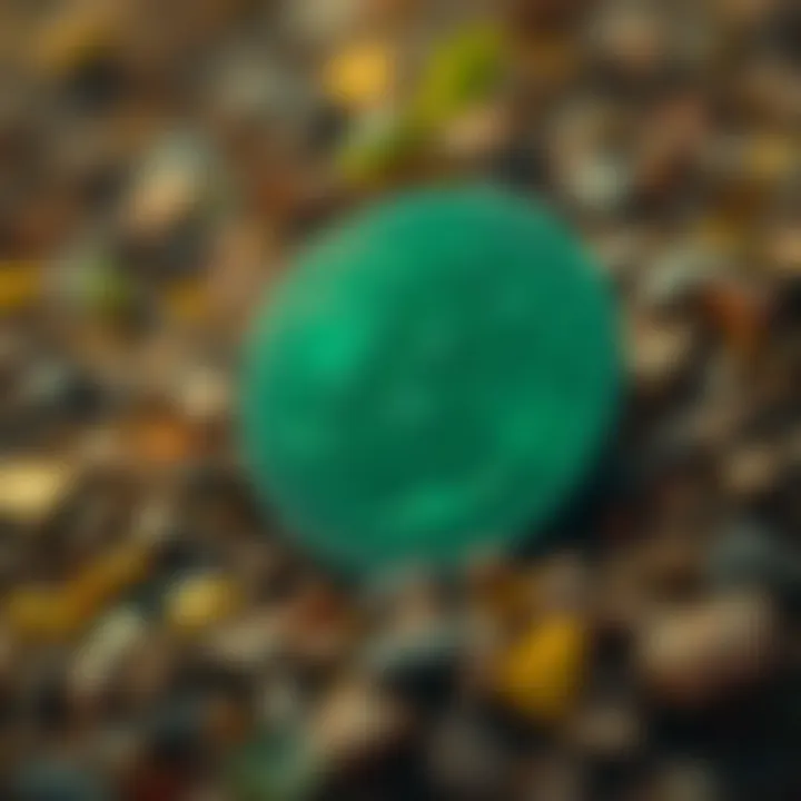 Conceptual representation of Green Bitcoin technology impacting the environment