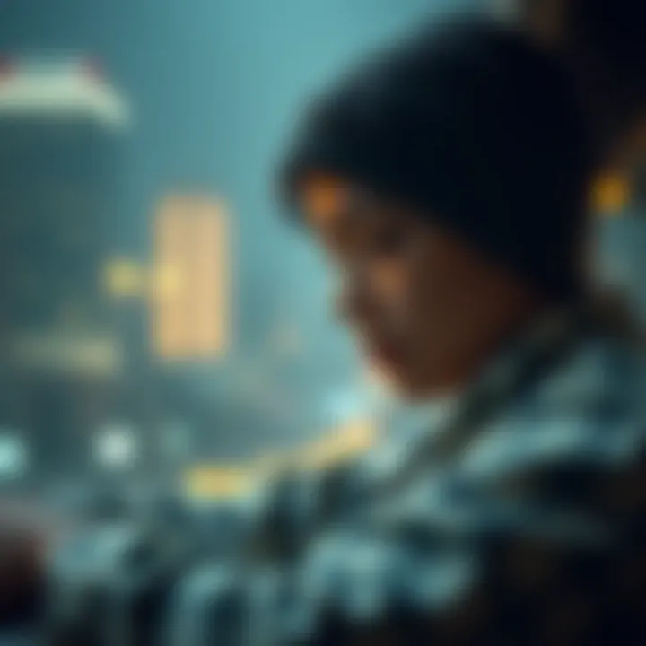 Artistic interpretation of psychological factors in investing