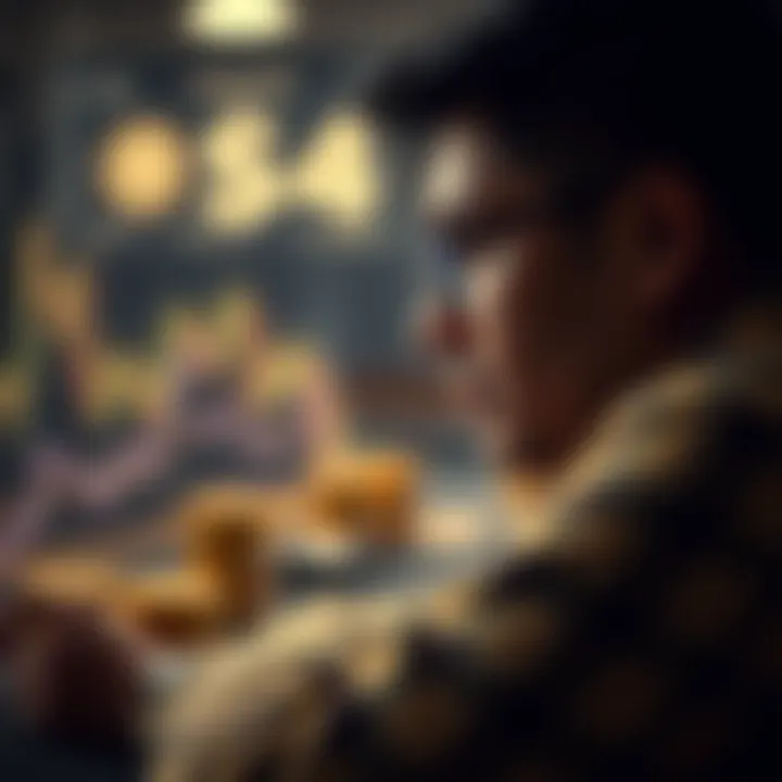 Investor contemplating market strategies