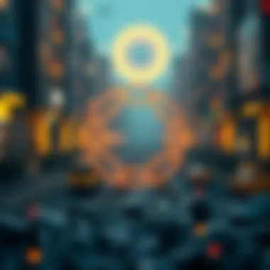 Opportunities and Challenges of IOTA A conceptual image showcasing opportunities and challenges of IOTA