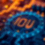 Conceptual representation of IOU score in blockchain technology