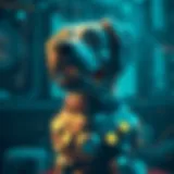 Conceptual representation of cryptocurrency innovation