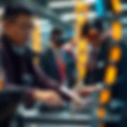 Innovative blockchain technology concept