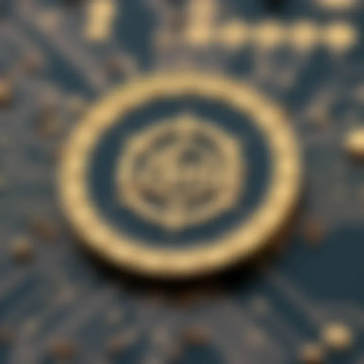 Technical diagram illustrating ldmk coin features