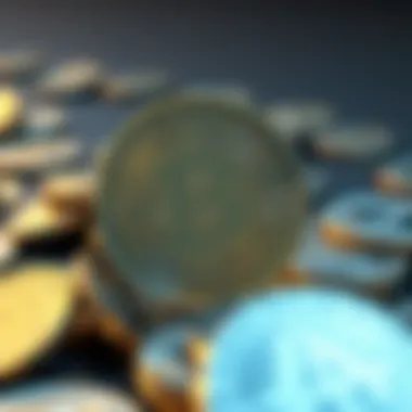 Conceptual representation of meme coins in cryptocurrency