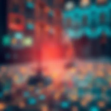 Conceptual artwork depicting ethical and legal dilemmas in digital environments